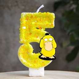 Pokemon Candle Number 0-9 Soccer Candle Pikachu Cake Decoration Boy Birthday Party for Kids Baby Shower Decor Gift