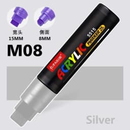 Large Capacity Acrylic Marker Pen 8MM/15MM Ultra Wide Line Width 15 Colors POP Pens Color Hand Drawn Advertising Poster Markers