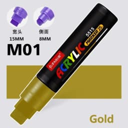 Large Capacity Acrylic Marker Pen 8MM/15MM Ultra Wide Line Width 15 Colors POP Pens Color Hand Drawn Advertising Poster Markers
