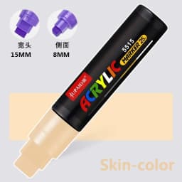 Large Capacity Acrylic Marker Pen 8MM/15MM Ultra Wide Line Width 15 Colors POP Pens Color Hand Drawn Advertising Poster Markers