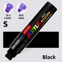 Large Capacity Acrylic Marker Pen 8MM/15MM Ultra Wide Line Width 15 Colors POP Pens Color Hand Drawn Advertising Poster Markers