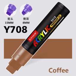 Large Capacity Acrylic Marker Pen 8MM/15MM Ultra Wide Line Width 15 Colors POP Pens Color Hand Drawn Advertising Poster Markers