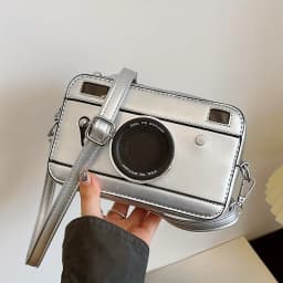 Personalized and Creative Mini Camera Bag Retro Crossbody Versatile Bag Niche Box Bag Fresh Chain Small Square Bag