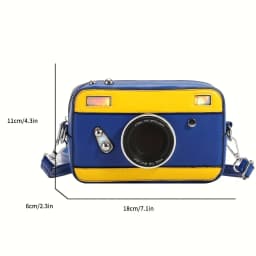 Personalized and Creative Mini Camera Bag Retro Crossbody Versatile Bag Niche Box Bag Fresh Chain Small Square Bag