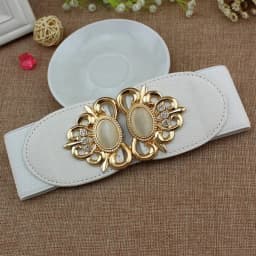 Manufacturers wholesale fashion ladies elastic wide girdle down jacket casual elastic belt sweater k-style decorative belt