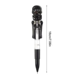 Halloween Pen With Light Halloween Pen Funny Boxing Skeleton With LED Light Adults And Children Ballpoint Pens Ergonomic Grip