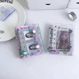 M5 5Holes Cute Loose Leaf Binder Inner Page Pocket Notebook Planner Girl Notepad Agenda Book Photo Book School Stationery