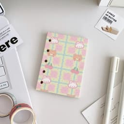 M5 5Holes Cute Loose Leaf Binder Inner Page Pocket Notebook Planner Girl Notepad Agenda Book Photo Book School Stationery