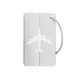 Aluminum Alloy Travel Luggage Tag Hanging Tag Suitcase Tag Plane With Name ID Cards Anti-lost Solid Color Travel Accessories.zmt