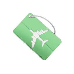 Aluminum Alloy Travel Luggage Tag Hanging Tag Suitcase Tag Plane With Name ID Cards Anti-lost Solid Color Travel Accessories.zmt