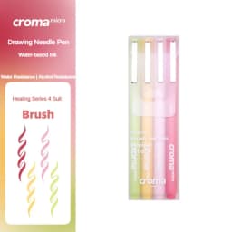 Croma Micro Needle Ballpoint Pen Painting Art Special Brush Color Marker Anime Waterproof Hook Pen Stationery School Supplies