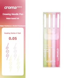 Croma Micro Needle Ballpoint Pen Painting Art Special Brush Color Marker Anime Waterproof Hook Pen Stationery School Supplies