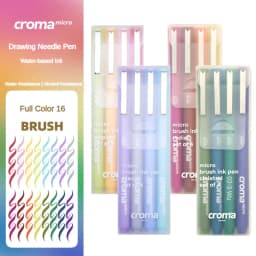 Croma Micro Needle Ballpoint Pen Painting Art Special Brush Color Marker Anime Waterproof Hook Pen Stationery School Supplies