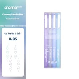 Croma Micro Needle Ballpoint Pen Painting Art Special Brush Color Marker Anime Waterproof Hook Pen Stationery School Supplies