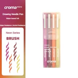 Croma Micro Needle Ballpoint Pen Painting Art Special Brush Color Marker Anime Waterproof Hook Pen Stationery School Supplies