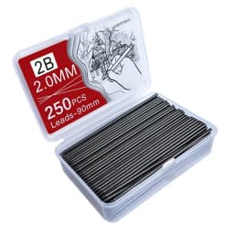 1000PCS/Box Mechanical Pencil Lead 0.5/0.7/0.9/1.3/2.0mm 2B 90mm Length Replaceable Automatic Pencil Refills Art Sketch