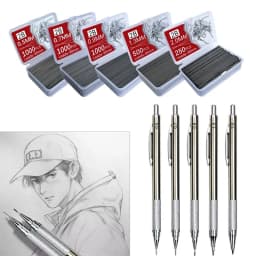 1000PCS/Box Mechanical Pencil Lead 0.5/0.7/0.9/1.3/2.0mm 2B 90mm Length Replaceable Automatic Pencil Refills Art Sketch
