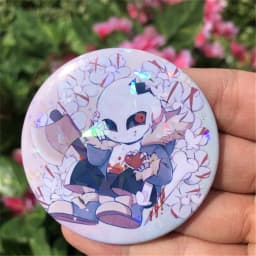 Game UNDERTALE Sans Frisk Asriel Dreemurr Toriel Papyrus Cosplay Costumes SPTE Tin Plated Pin Badge Accessories Pendant Prop