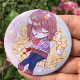 Game UNDERTALE Sans Frisk Asriel Dreemurr Toriel Papyrus Cosplay Costumes SPTE Tin Plated Pin Badge Accessories Pendant Prop