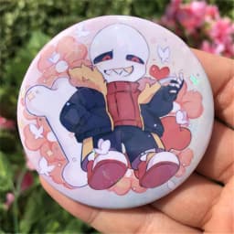 Game UNDERTALE Sans Frisk Asriel Dreemurr Toriel Papyrus Cosplay Costumes SPTE Tin Plated Pin Badge Accessories Pendant Prop
