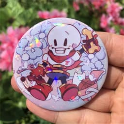 Game UNDERTALE Sans Frisk Asriel Dreemurr Toriel Papyrus Cosplay Costumes SPTE Tin Plated Pin Badge Accessories Pendant Prop