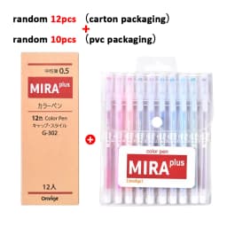 1-12 PCS Colored gel pens set Kawaii blue 0.5 mm ballpoint pen for journal Cute School supplies Korean stationery