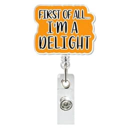 Glitter Acrylic Medicine Bottle Nurse Badge Reel Retractable ID Badge Holder With 360 Rotating Alligator Clip Name Holder