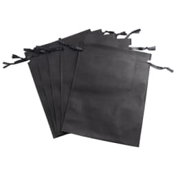 1 Pcs/Lot Black Thick Canvas Drawstring Wedding Pouches for Gift Package Home Organizer Heavy Duty Sturdy Cotton Storage Bags