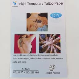 Tattoos Transfer Print Paper A4 DIY Waterproof Temporary Tattoo Skin Sheet Inkjet Laser Printers For Tatoo Men Children Stickers