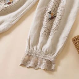 Embroidery Bloomers Lace Linen Casual Elastic High Waist Loose Wide Leg Women's Pants Ankle-Length Pants For Women Clothing 2024