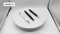 JINHAO 10 Press Fountain Pen Retractable Metal Matte Black EF F Writing Ink Pen with Converter School Office Supplies Stationery