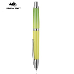 JINHAO 10 Press Fountain Pen Retractable Metal Matte Black EF F Writing Ink Pen with Converter School Office Supplies Stationery