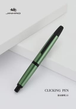 JINHAO 10 Press Fountain Pen Retractable Metal Matte Black EF F Writing Ink Pen with Converter School Office Supplies Stationery