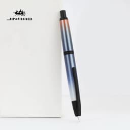 JINHAO 10 Press Fountain Pen Retractable Metal Matte Black EF F Writing Ink Pen with Converter School Office Supplies Stationery