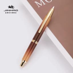 JINHAO 10 Press Fountain Pen Retractable Metal Matte Black EF F Writing Ink Pen with Converter School Office Supplies Stationery