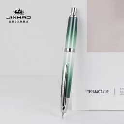 JINHAO 10 Press Fountain Pen Retractable Metal Matte Black EF F Writing Ink Pen with Converter School Office Supplies Stationery