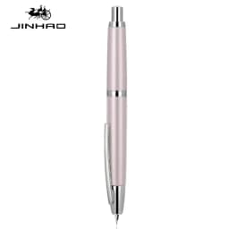 JINHAO 10 Press Fountain Pen Retractable Metal Matte Black EF F Writing Ink Pen with Converter School Office Supplies Stationery