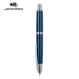 JINHAO 10 Press Fountain Pen Retractable Metal Matte Black EF F Writing Ink Pen with Converter School Office Supplies Stationery