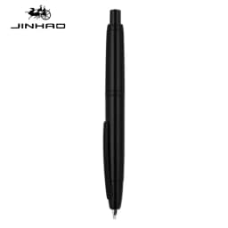 JINHAO 10 Press Fountain Pen Retractable Metal Matte Black EF F Writing Ink Pen with Converter School Office Supplies Stationery