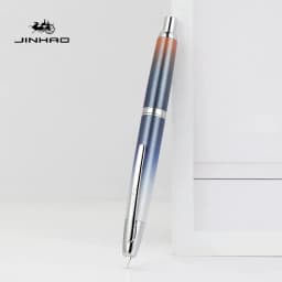 JINHAO 10 Press Fountain Pen Retractable Metal Matte Black EF F Writing Ink Pen with Converter School Office Supplies Stationery