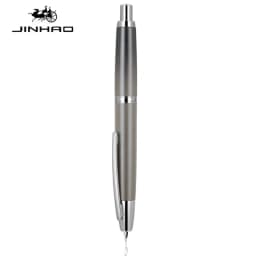 JINHAO 10 Press Fountain Pen Retractable Metal Matte Black EF F Writing Ink Pen with Converter School Office Supplies Stationery