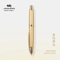 JINHAO 10 Press Fountain Pen Retractable Metal Matte Black EF F Writing Ink Pen with Converter School Office Supplies Stationery