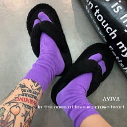Combed Cotton Split Toe Man Woman Socks Solid Color Small Stripe Comfortable Soft Two-Toed Japanese Harajuku Women's Tabi Sox