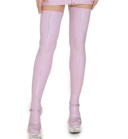 Shiny Faux Leather Thigh-High Socks Women's Sexy Over Knee Stockings Plus Size Cosplay Pole Dance Club Party Shopping Stockings