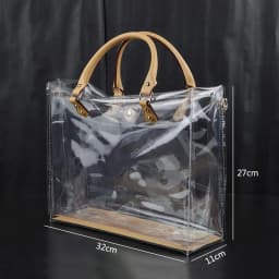 Clear Tote Bag DIY Handmade PVC Handbag Making Kit Large Capacity Gift Bag Woman