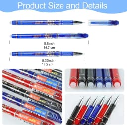 85Pcs/Set Erasable Pen Gel Pens Blue/Black ink Refills Rod Washable Handle School Writing Office Kawaii Stationery Gel Pen
