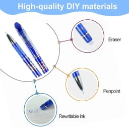 85Pcs/Set Erasable Pen Gel Pens Blue/Black ink Refills Rod Washable Handle School Writing Office Kawaii Stationery Gel Pen