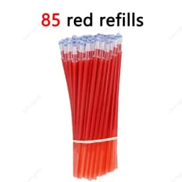 85Pcs/Set Erasable Pen Gel Pens Blue/Black ink Refills Rod Washable Handle School Writing Office Kawaii Stationery Gel Pen