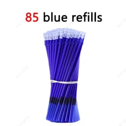 85Pcs/Set Erasable Pen Gel Pens Blue/Black ink Refills Rod Washable Handle School Writing Office Kawaii Stationery Gel Pen