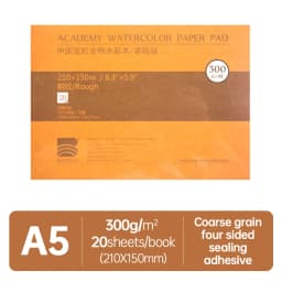 Baohong Academy Watercolor Book 100% Cotton Sketchbook 300g Drawing Paper 32K 16K 8K Papel Para Acuarela Painting Art Supplies